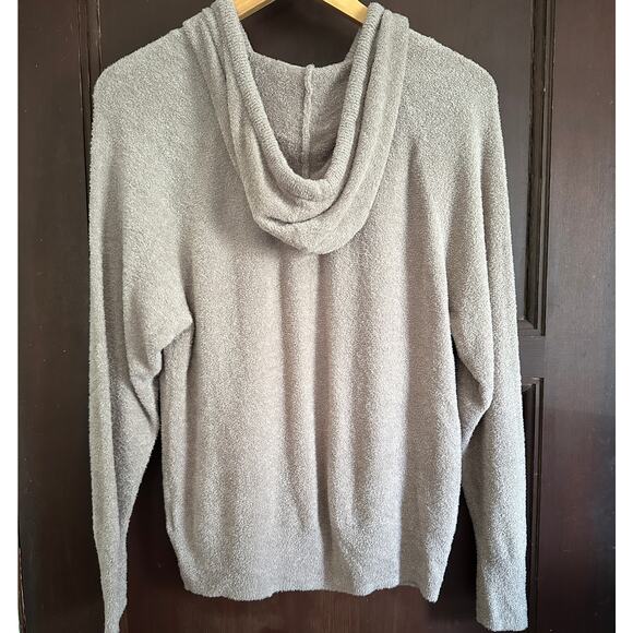YOUNG FABULOUS & BROKE | Taupe Ultra Soft Plush Knit Hoodie Sweater  Extra Small - Picture 6 of 6